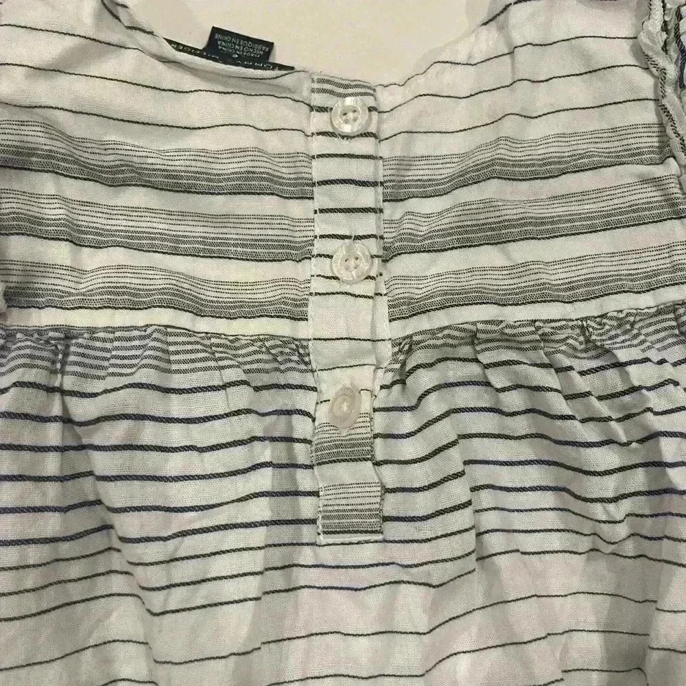 Tommy Hilfiger Girls Size 6 Dress Blue White - Picture 2 of 6